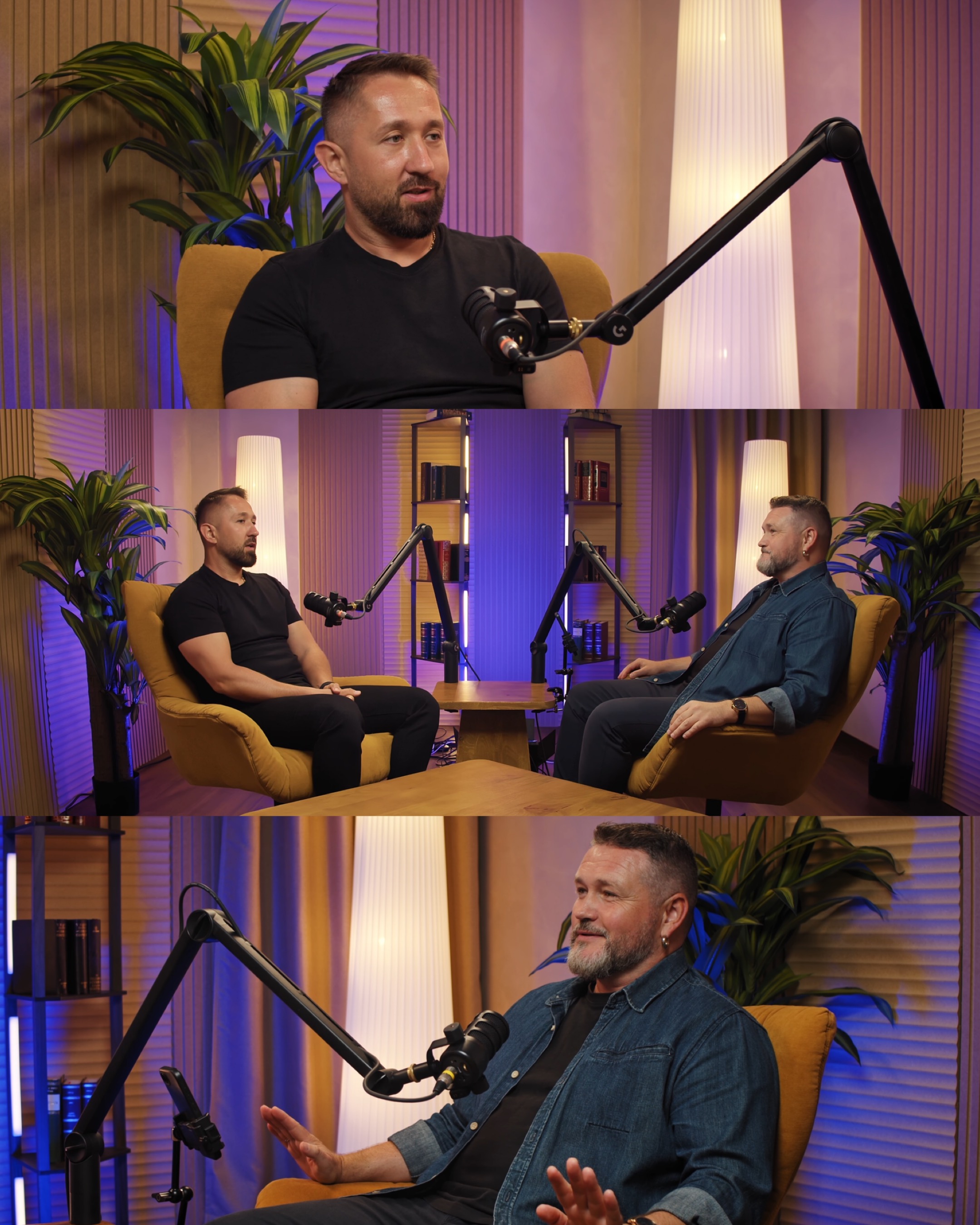 On-location interview set